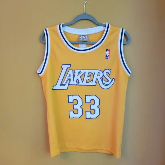 VTG Kareem Abdul-Jabbar Lakers replica jersey Sz men's S - Picture 1 of 7